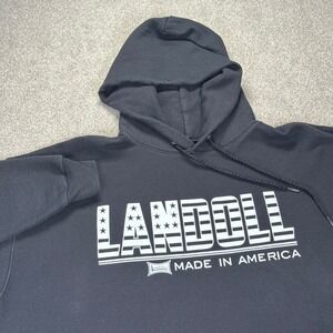 Landoll Trailers Tillage 930 KS America Black Hoodie Men's Lg Graphic Sweatshirt